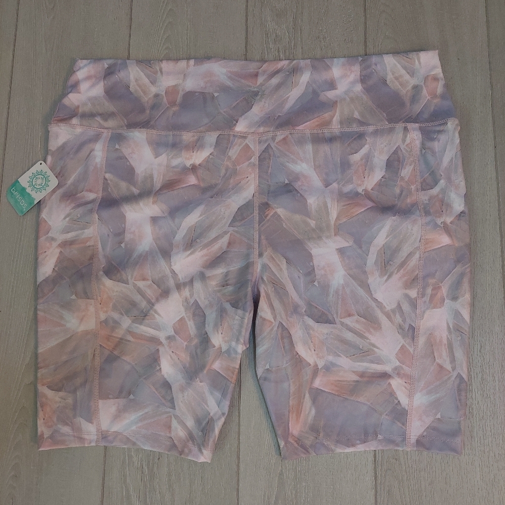 Brisas Bike Shorts NWT 3X Pastal Pink/Purple